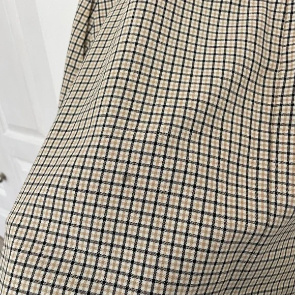 Wilfred Renee Skirt Women 8 Plaid Beige Mini Classiccore Academia Preppy - Picture 5 of 6